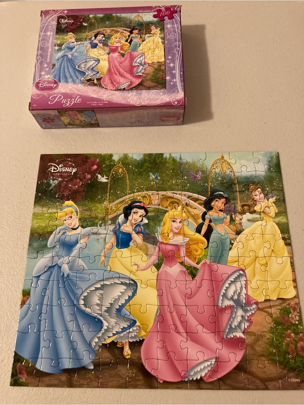 Cardinal Disney Princess 100-Piece Puzzle Disney Franchise 10.375 x 9.125